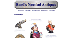 Desktop Screenshot of bonds-nautical-antiques.co.uk